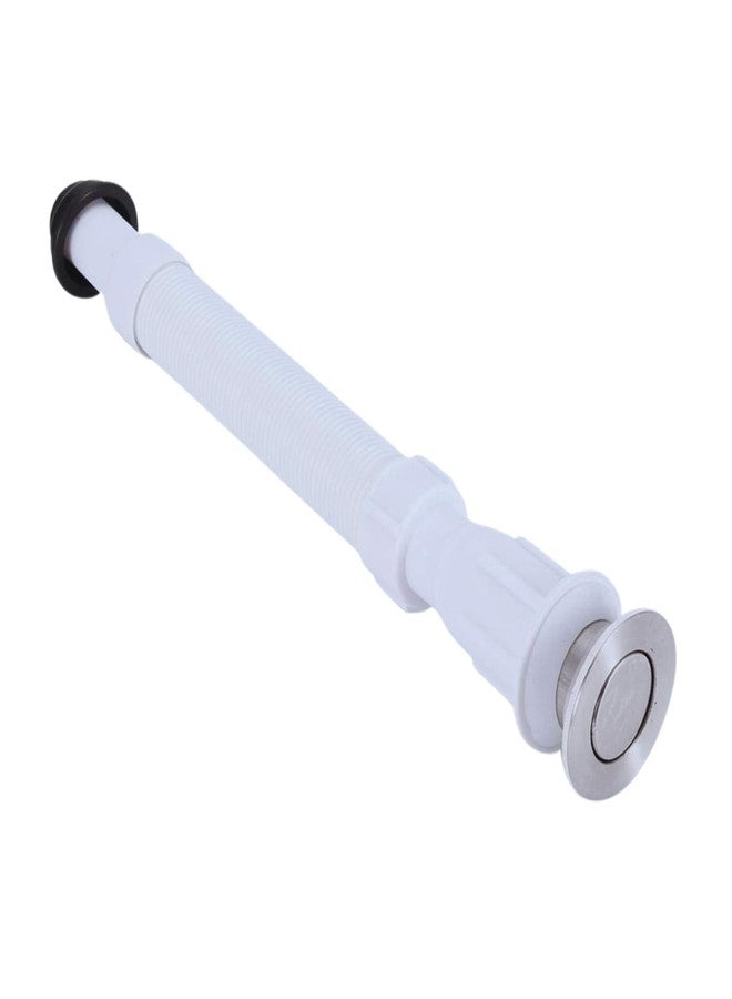 NEW WARE Flexible Waste Pipe with Waste Coupling for Wash Basin, Sink & Drain Water Outlet | Easy Install Bathroom & Kitchen Waste Pipe - Image 1